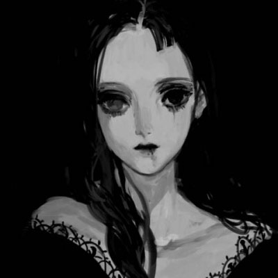 暗黑系二次元女生高冷头像