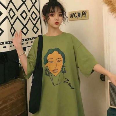 高清穿绿色衣服女生qq头像图片