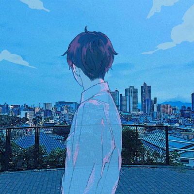 动漫背影情头一对两张