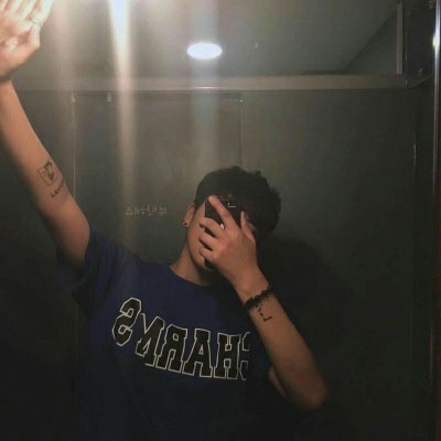 霸气纹身男生微信头像