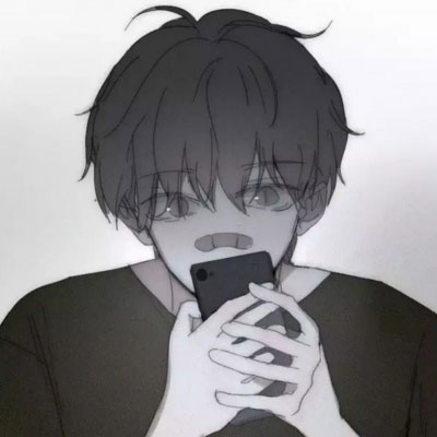 高清很丧的动漫男头像