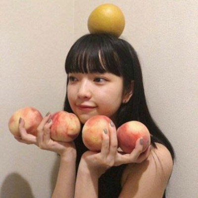 粉色控韩系少女头像图片