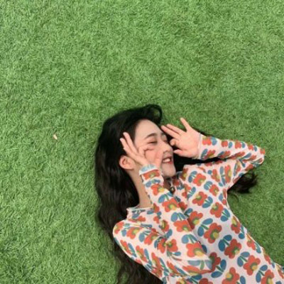 粉色控韩系少女头像图片