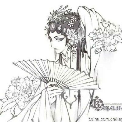 男生真人戏子头像 古风凄美戏子高清图片