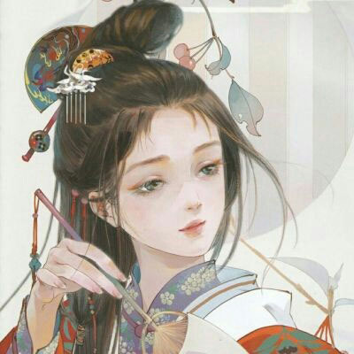 冷艳古风动漫女头