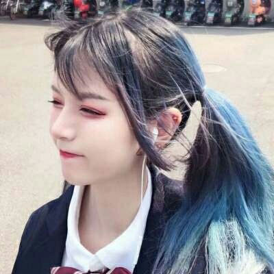 清纯女生头像 气质侧脸清新淡雅图片