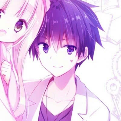 二次元情头一男一女分开 卡哇伊头像卡通超萌