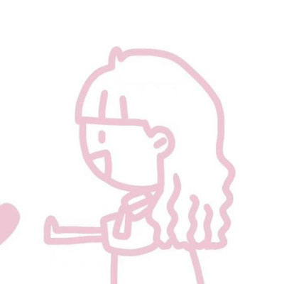 简笔画情侣头像一对 超萌小人简笔画一男一女分开的