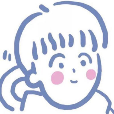 简笔画情侣头像一对 超萌小人简笔画一男一女分开的