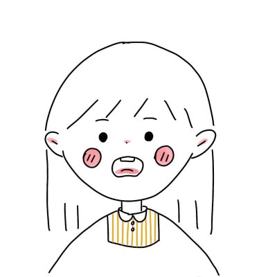 简笔画情侣头像一男一女 黑白小人手绘头像