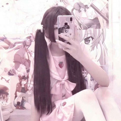 少女软妹头像粉色 软妹小仙女图片