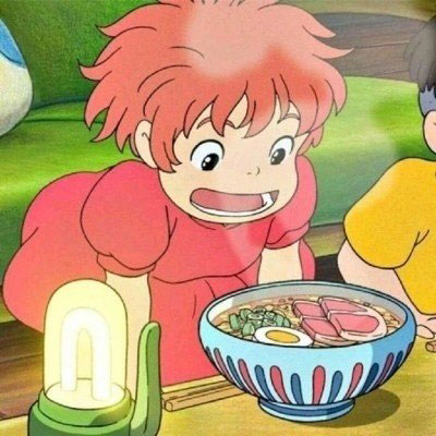 波妞宗介一左一右头像 两个一起拥抱和单个头像