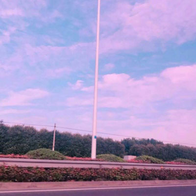 傍晚天空美景图片