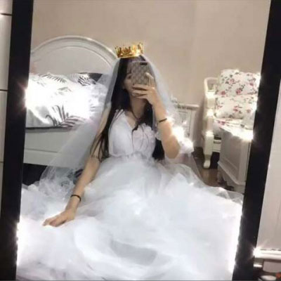 婚纱女头像高清图片 女生婚纱头像霸气背影图片