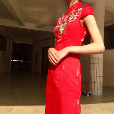 古风旗袍美女头像 真丝旗袍微信美女图片大全图片