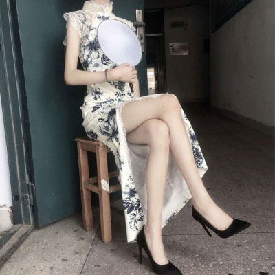 古风旗袍美女头像 真丝旗袍微信美女图片大全图片