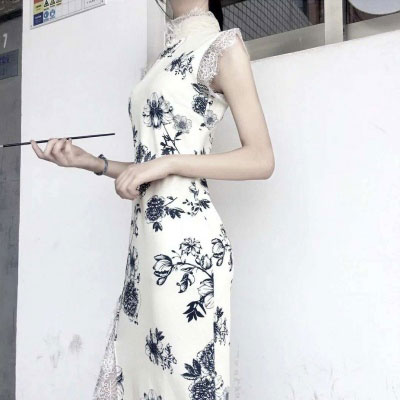 古风旗袍美女头像 真丝旗袍微信美女图片大全图片