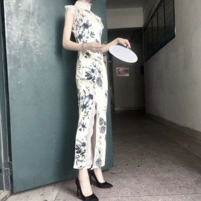 古风旗袍美女头像 真丝旗袍微信美女图片大全图片