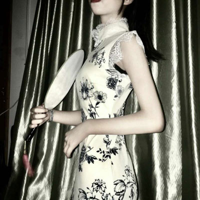 古风旗袍美女头像 真丝旗袍微信美女图片大全图片