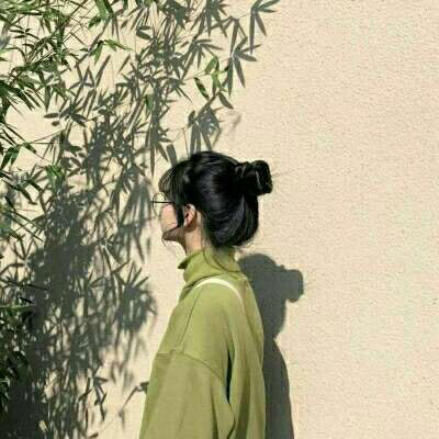 头像清纯背影或侧面 好看的小清新可爱背影图片图片