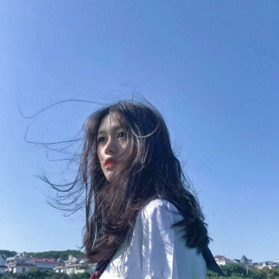 唯美蓝色系女生头像 超仙背影蓝色系的头像