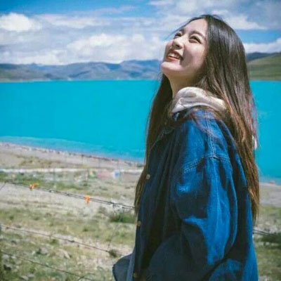 唯美蓝色系女生头像 超仙背影蓝色系的头像