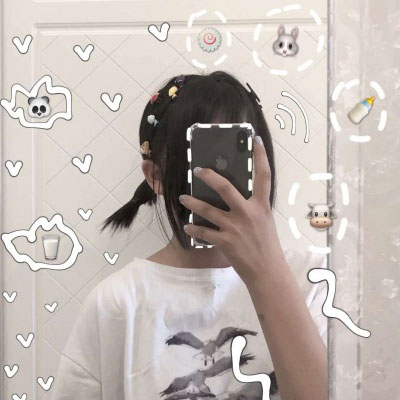 女头图片(拿手机挡脸)