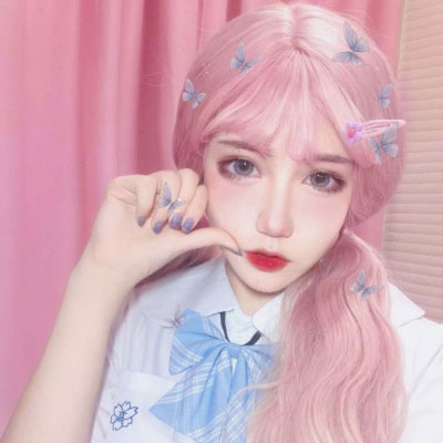 女生头像粉色系仙女味
