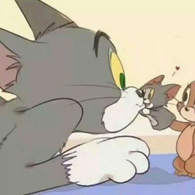 猫和老鼠情侣头像一对两张 杰瑞汤姆情侣头像一人一张