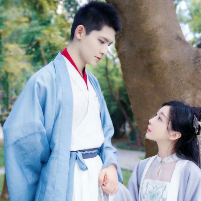 高清情头古风一男一女 真人情头淡雅古风唯美