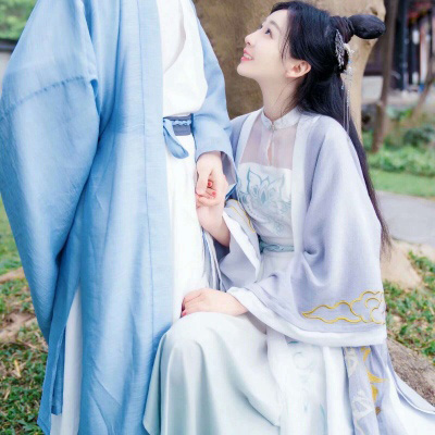 高清情头古风一男一女 真人情头淡雅古风唯美