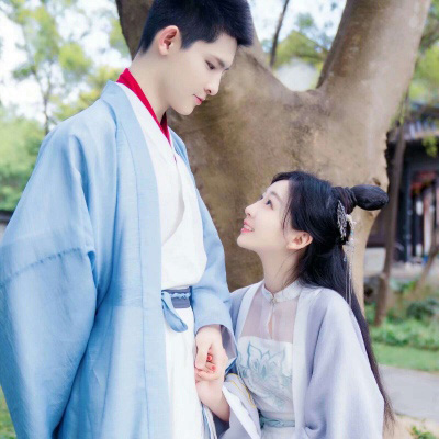 高清情头古风一男一女 真人情头淡雅古风唯美