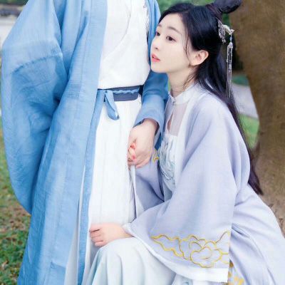 高清情头古风一男一女 真人情头淡雅古风唯美