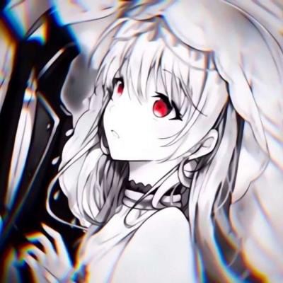 二次元黑暗系情侣头像 高清黑化动漫情侣头像一对两张