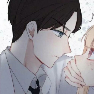 漫画亲吻情头一人一半 污系接吻图片