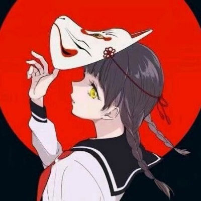 古风嫁衣红色双人头像 二次元红色系情头