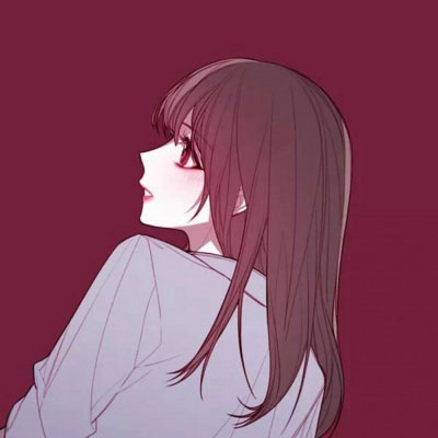 古风嫁衣红色双人头像 二次元红色系情头