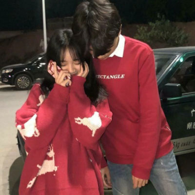 古风嫁衣红色双人头像 二次元红色系情头