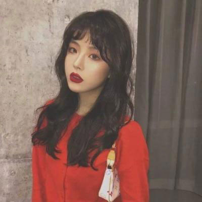网红头像女高冷气质 女生头像高冷红色高清