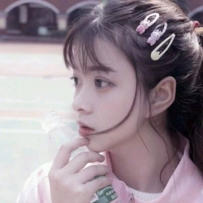 女生真人头像可爱软萌 漂亮的粉色系可爱少女心头像图片