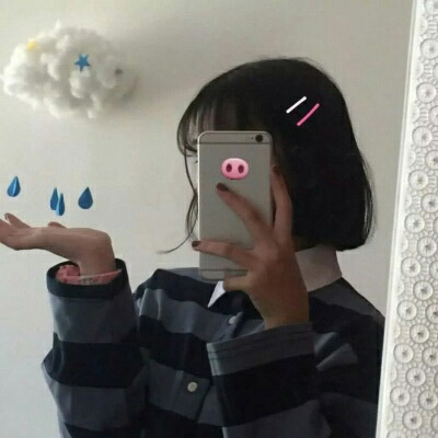 涂鸦头像女生可爱 简单涂鸦女生真人创意头像图片