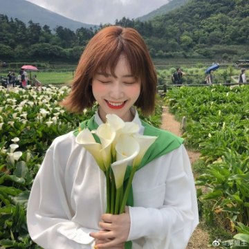 带来好运的微信头像花 拿花女生头像高清图片