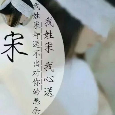 我姓许 我姓宋微信头像 姓氏头像带文字宋和许的图片