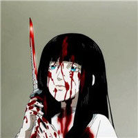 黑暗系忧郁血腥动漫女生头像 孤独二次元黑暗血腥系头像