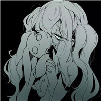 黑暗系忧郁血腥动漫女生头像 孤独二次元黑暗血腥系头像