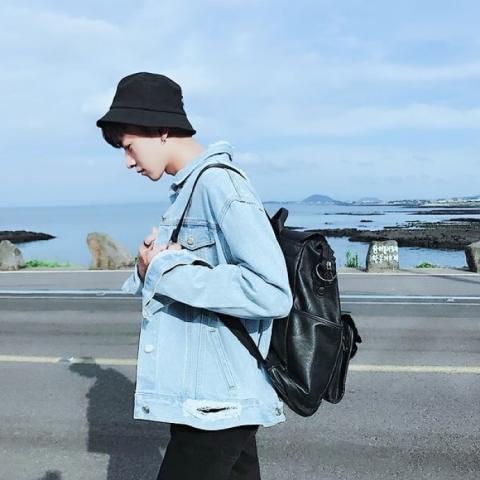 男生头像背影帅气孤独高清 侧面快手网红头像图片