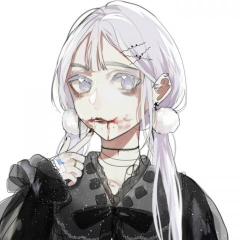 恐怖头像越吓人越好 暗黑血腥快手动漫头像女
