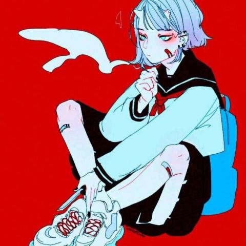 恐怖头像越吓人越好 暗黑血腥快手动漫头像女