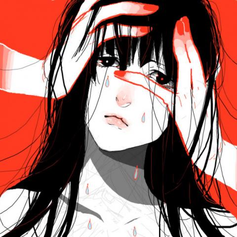 恐怖头像越吓人越好 暗黑血腥快手动漫头像女