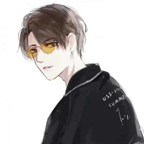 男生头像图片帅气动漫 二次元高冷侧脸男头像